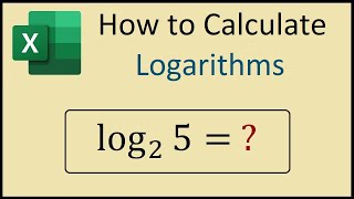 How to Calculate Logs in Excel