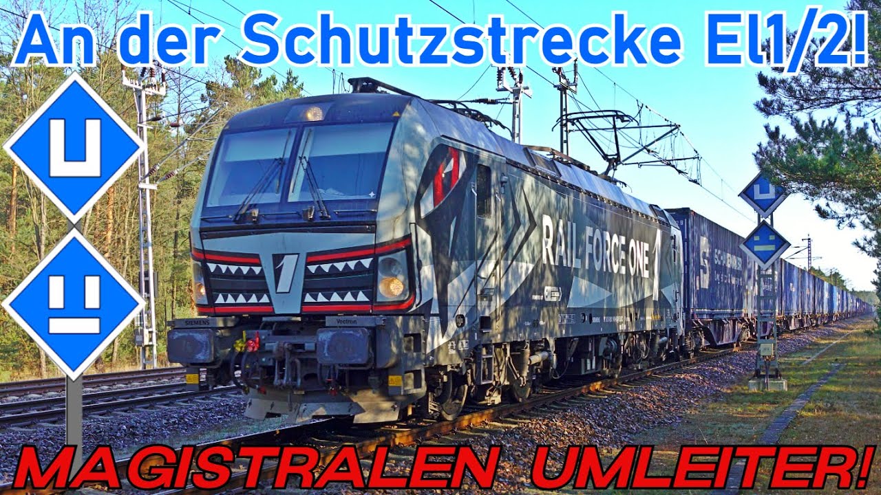 Die Magistralen Umleiter! Güterzug Hochbetrieb aus allen Richtungen an der Schutzstrecke El1 & El2!