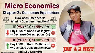 MUx/Px Greater than MUy/Py and MUx/Px Less than MUy/Py |ch 2 Consumer Equilibrium| Micro Economics