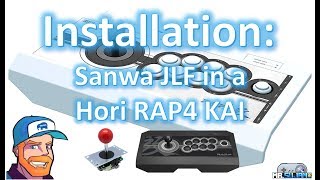 Installing a Sanwa JLF joystick into a Hori RAP4 Kai fightstick