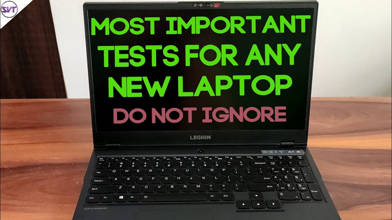 8 Things To do After Buying a new Laptop | Most Important Tests - YouTube