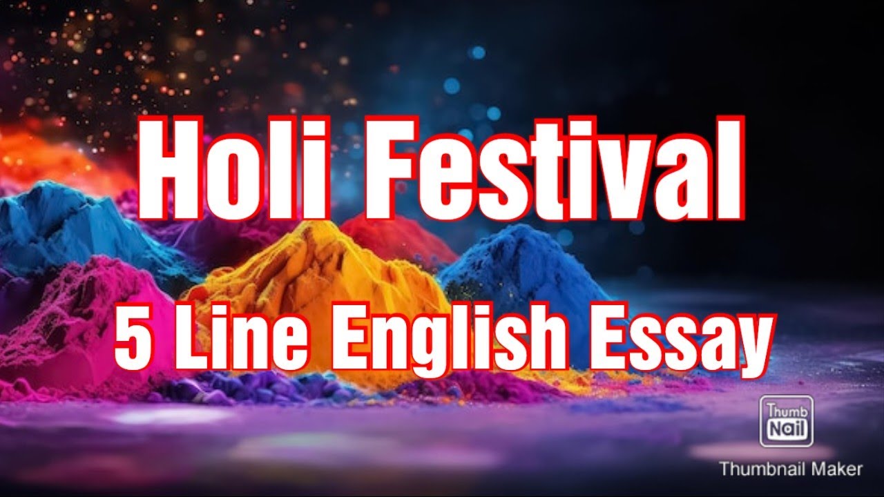 english essay on holi