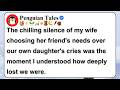 The chilling silence of my wife choosing her friend's needs over our own daughter's cries was the...