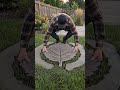 Glowing Garden Pathway  Easy Concrete Leaf Hack