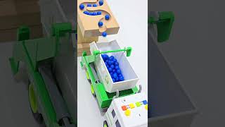 Marbles Loading into a Garbage Truck | Satisfying Wooden Marble Run