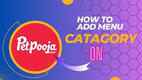 how to add menu CATAGORY on petpooja software || #billingsoftware #petpooja #restaurant #cocktail