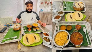 Andhra Thali first time khaya || South Indian Thali & Biryani 🤤