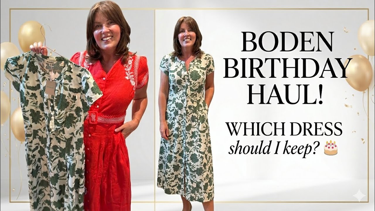 boden birthday dress KEEP OR RETURN? Haul for My Birthday! 🎂 Size:US size 16W Better make sure your AW25BabyGirl Wedding Dresses Long Sleeve