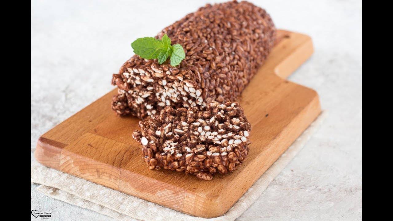 SALAME DI CIOCCOLATO CON RISO SOFFIATO youtube