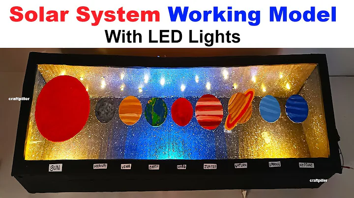 solar system working model using LED Lights with creative ideas - innovative design | craftpiller