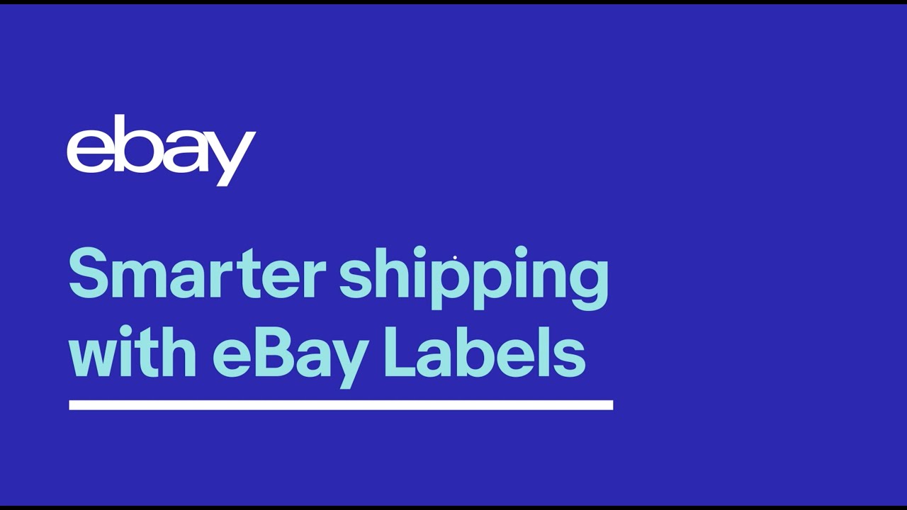 Smarter Shipping with eBay labels YouTube