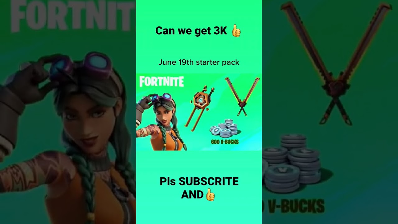 New FORTNITE STARTER PACK JUN 19 2023