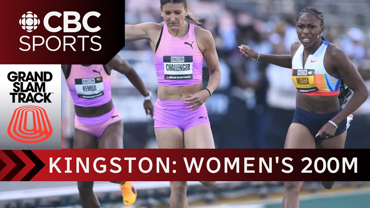 Women's 200m short sprints race at Grand Slam Track stop in Jamaica | # ...