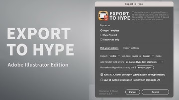 Use Export To Hype (Illustrator)