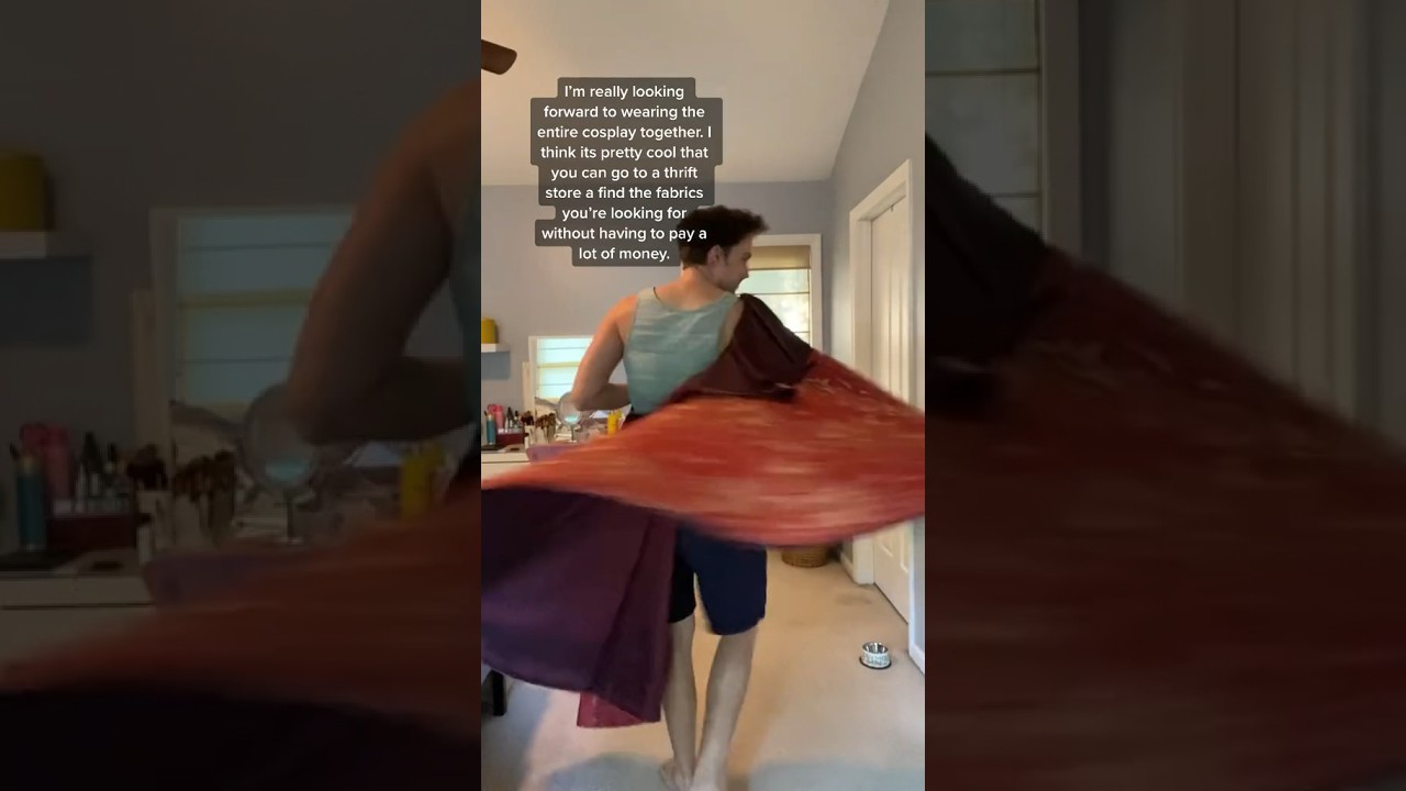 How I made my Prince Phillip cavalier cape! Just two big circles and a strap, try it out!
