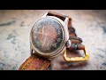 Restoration of an abandoned 1946 post ww2 vintage watch  radioactive glow  manual work  certina