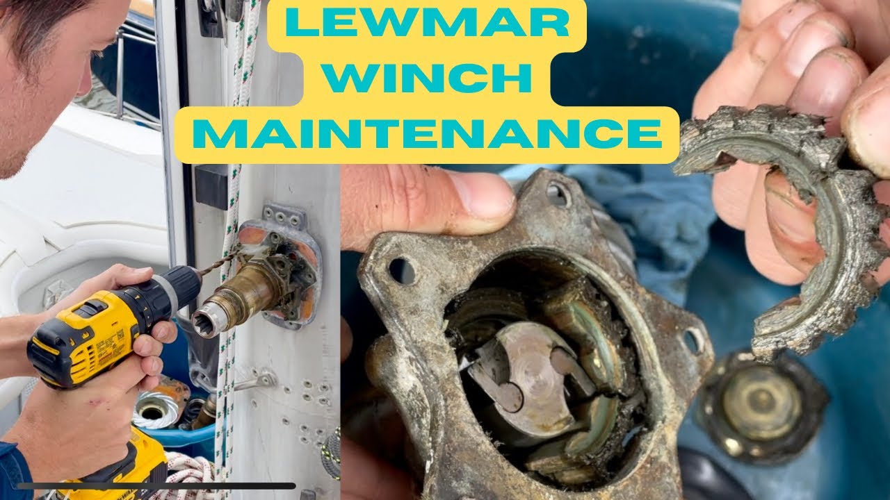 DIRTY, BREAKING or BROKEN😳| OLD Hallberg Rassy 352 | Lewmar Winch Maintenance EP19