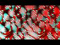 Ultra Gloss Loops 4K — Red &amp; Cyan Neon Gloss Waves — 2 Hour Loop (No Audio)