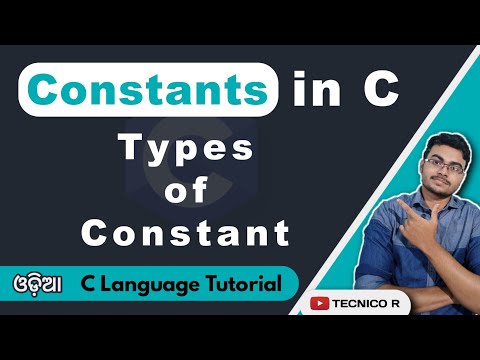 #7 What is Constants in C | C language tutorial in ODIA