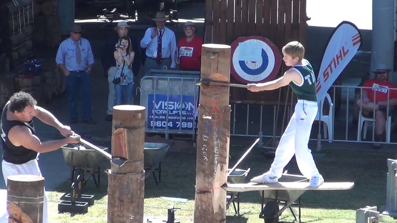 wood chopping tree felling @ sydney easter show