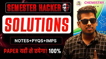 2. Solutions One Shot Class12 HSC Board 🔥Semester Ka  Hacker Abhishek Sir Chemistry ASC