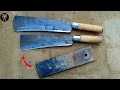 Process of Making Two Dao from an Old leaf spring