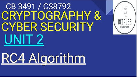 2.23 RC4 Algorithm in Tamil