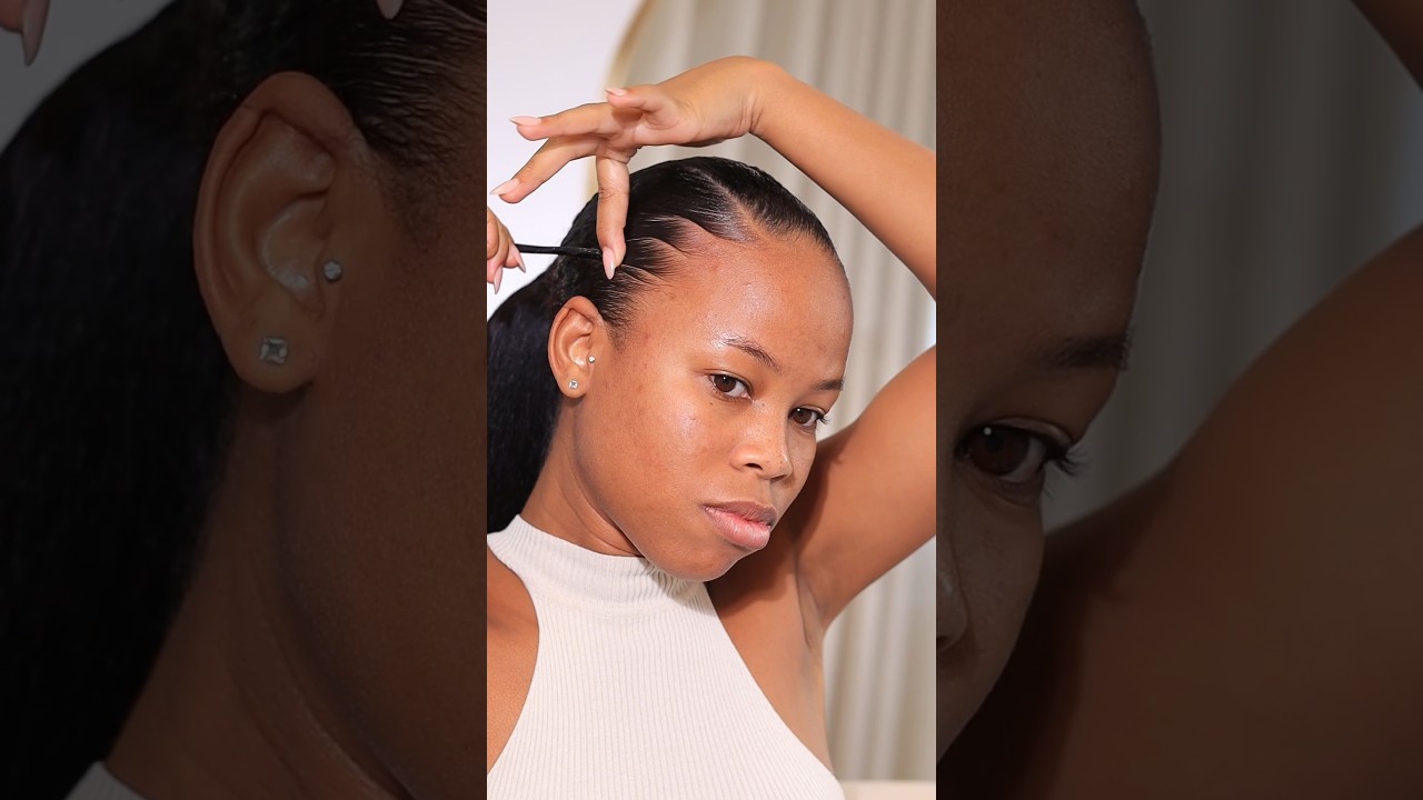Tutorial de como eu gosto de fazer meu baby hair 😍🤎 #hairstyle #babyhair