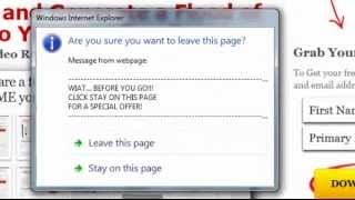SQUEEZE PAGE TUTORIALS - EXIT REDIRECT SETTINGS