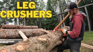 Loading Saw Logs The Old Fashioned Way