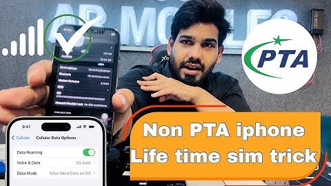 Life time iphone pta sim trick☑️❤️
