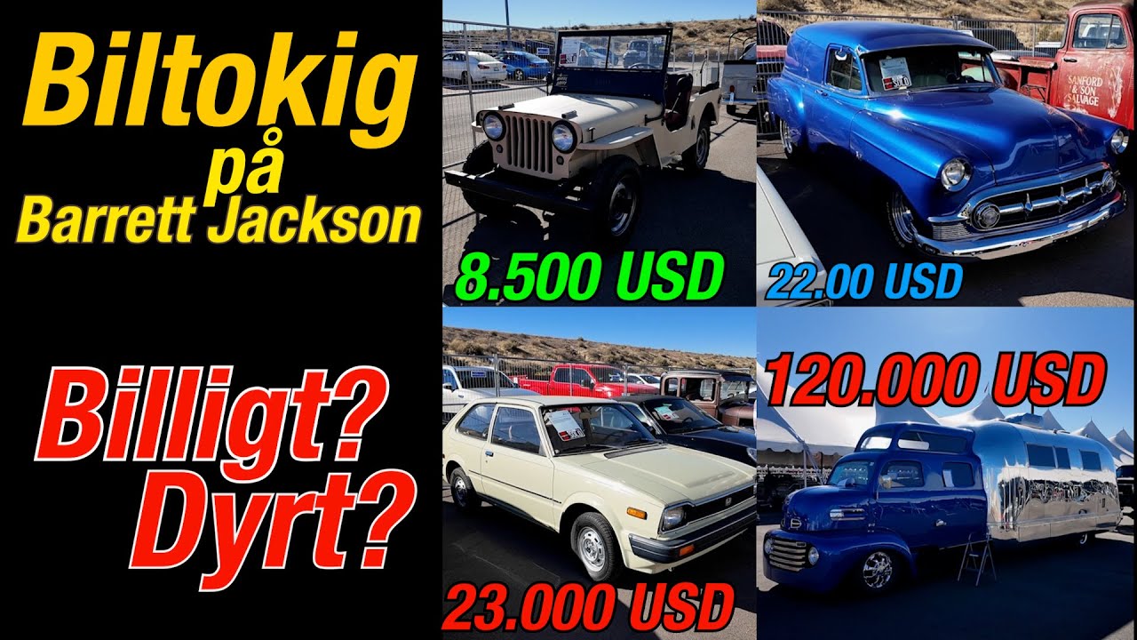 Bilauktion i USA; Billigt eller dyrt?