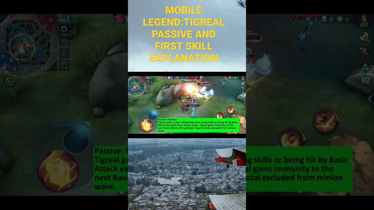 MOBILE LEGEND: TIGREAL PASSIVE AND FIRST SKILL EXPLANATION 