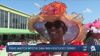 Fans at PBKC watch Mystix Dan win Kentucky Derby