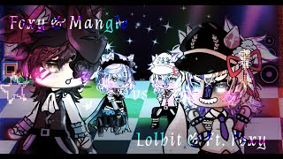 Foxy & Mangle vs Lolbit & Funtime Foxy ★ Singing Battle [FNaF Gacha Life]