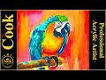 How to Paint Sunset Parrot in Acrylics with Ginger Cook