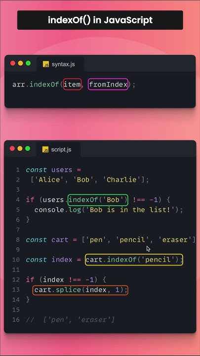 JavaScript indexOf() Explained in few minutes (2025) - YouTube