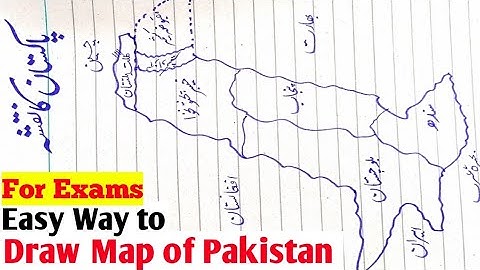 Easy way to draw Map of Pakistan || Map of Pakistan for Best Paper Presentation