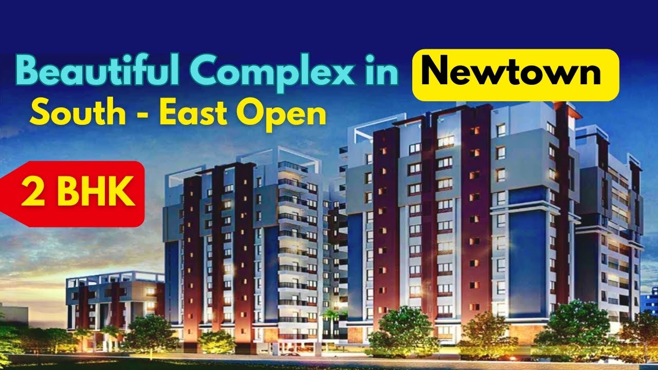 2bhk south east facing flat in luxury complex with swimming pool in Newtown Kolkata 