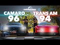 Gran duelo de 90s CAMARO Z28 96 vs TRANS AM 94 | en Venta de Clasicos Netmotors Garage Autos