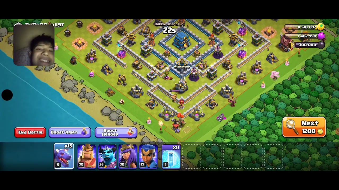 Playing clash of clans pt. 3