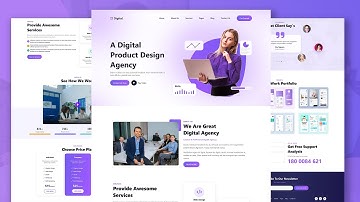 Build A Digital Marketing Agency Website Using HTML CSS And JavaScript