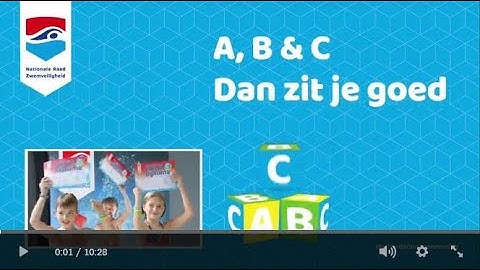 Video Zwemdiploma A, B en C - Dan zit je goed!