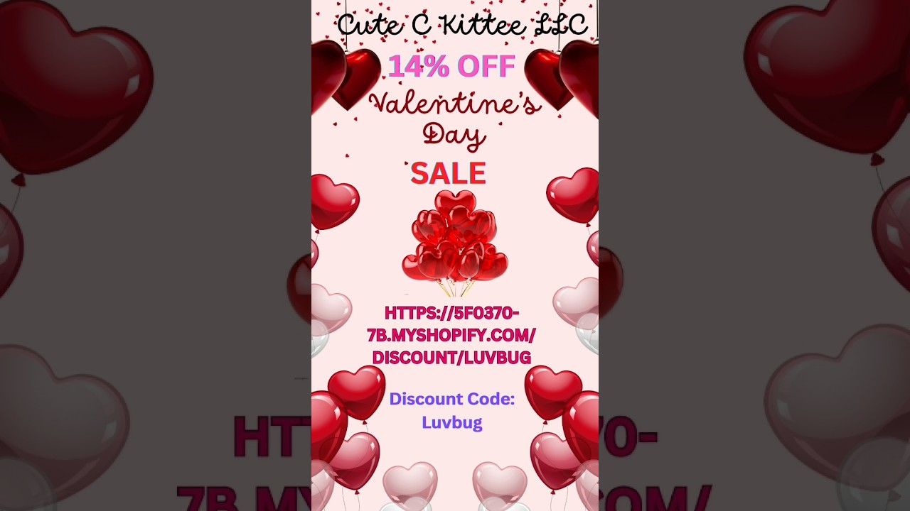 VALENTINE'S DAY SALE 💘 Discount code: Luvbug 