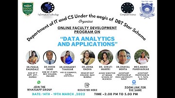 FDP - Data Analytics and it