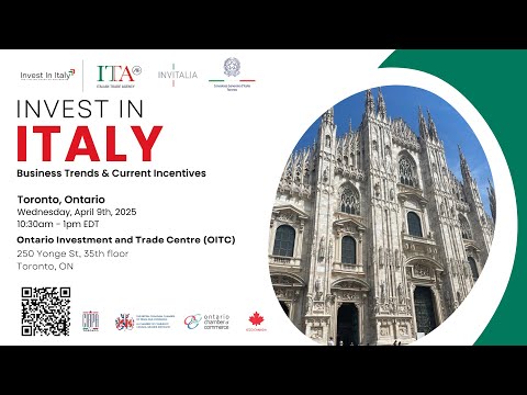 Invest in Italy Toronto Event