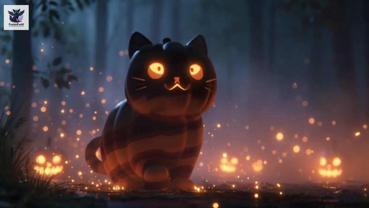 Magical Pumpkin Cats 🐱✨ | Relaxing Halloween ASMR Animation (AI Art)