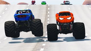 Monster Truck High Speed Racing Jumps and Crashes screenshot 3