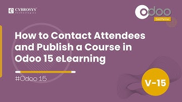 How to Contact Attendees & Publish a Course in Odoo 15 eLearning | LMS Software | Odoo eLearning