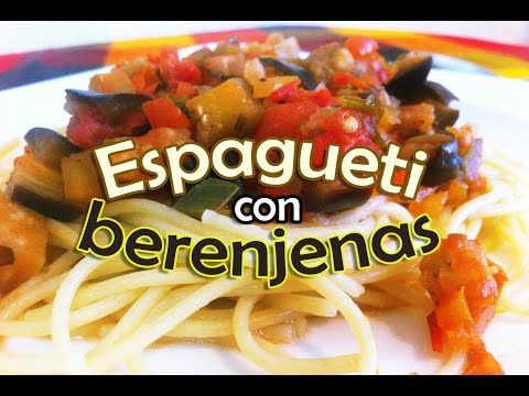 Video: Espaguetis Con Berenjena Y Jamón